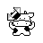 cow diagonal resize left cursor