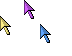 Normal Colored 3D Pointers Cursors cursor preview