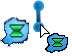 Android Material Blue Cursors preview