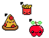 Kawaii food Cursors preview