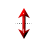 Vertical resize cursor