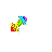 3D rainbow diagonal - cursor