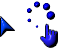 Blue Beveled Cursors preview