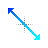 Blue diagonal resize 1 cursor