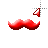 Red Mostacho Lefty cursor