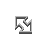 Flashing Neon gray and White Diagonal Resize 1 cursor