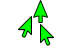 Green Basic Cursors preview
