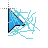Blue lightning cursor. cursor