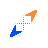orange blue Diagonal 2 cursor