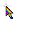 Not shaded rainbow special cursor