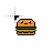 kawaii burger cursor