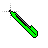 Lápiz verde cursor