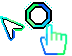 The Green and blue trailing neon Cursors preview