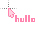 Pink hullo cursor