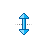 Vertical resize cursor