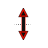 Vertical resize cursor
