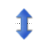 Vertical resize cursor
