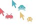 One Dark Pro Space Invaders Cursors preview