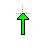 Flecha alternativa verde cursor