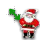Christmas Santa Diagonal 1 cursor