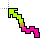 Green Pink cursor