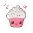 Soft Pink Cupcake Cursors preview