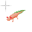 Pink and Green Axolotl cursor