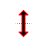 Vertical resize cursor