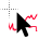 Red electricity cursor
