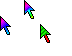 Gradient colorful Cursors preview