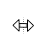 Horizontal resize cursor