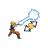 Goku's Kamehameha diagonal resize left cursor