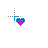 Pink and blue heart cursor