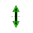 Vertical resize cursor