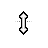 Vertical resize cursor