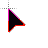 pink black red mixed cursor
