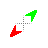 red green Diagonal 2 cursor