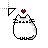 Whte Pusheen Cursors preview