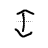 Vertical resize cursor