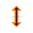 Vertical resize cursor