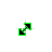 Black and Lime Diagonal Resize 2 cursor