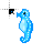 Blue Saski Seahorse cursor