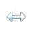 Horizontal resize cursor