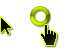 Windows 7 Black Infernal Heavy Green-Yellow Edit Cursors preview