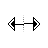 Horizontal resize cursor