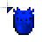 Radioactive Blue Axolotl Bucket Minecraft cursor
