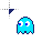 pac-man ghost blue left cursor cursor
