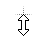 Vertical resize cursor