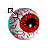Red Eye diagonal resize right cursor