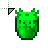 Radioactive Axolotl Bucket Minecraft cursor